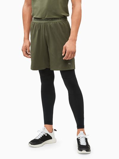 Calvin Klein Ruhák HU770564 | Calvin Klein Brushed Compression Gym Férfi Harisnyanadrág Fekete